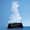25cm Optical Crystal UK Silhouette Award mounted on an Onyx Black Base