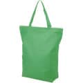 Privy zippered short handle non-woven tote bag