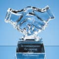 11.5cm Optical Crystal Handshake Award
