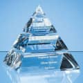 16cm Optical Crystal Luxor Pyramid Award