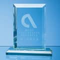 18cm x 19mm Jade Glass Mitred Rectangle Award