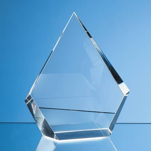 21cm Optical Crystal Facet Diamond Award