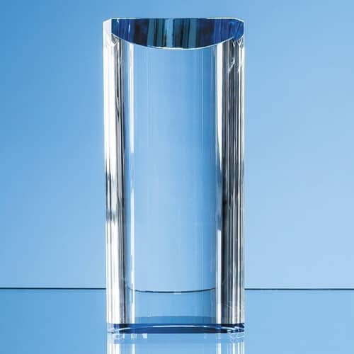 18cm Optical Crystal Semi Circular Cylinder Award