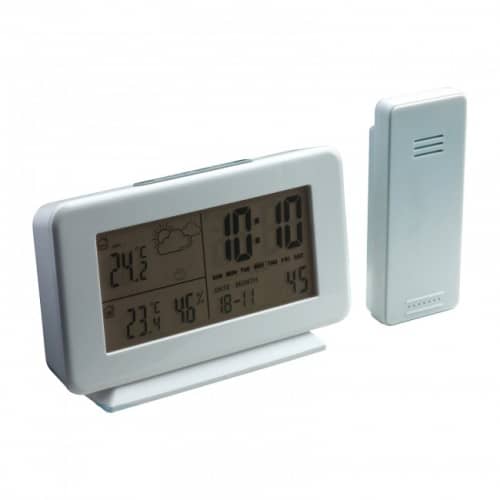 Weather station with outdoor sensor YUCATÁN SILVER