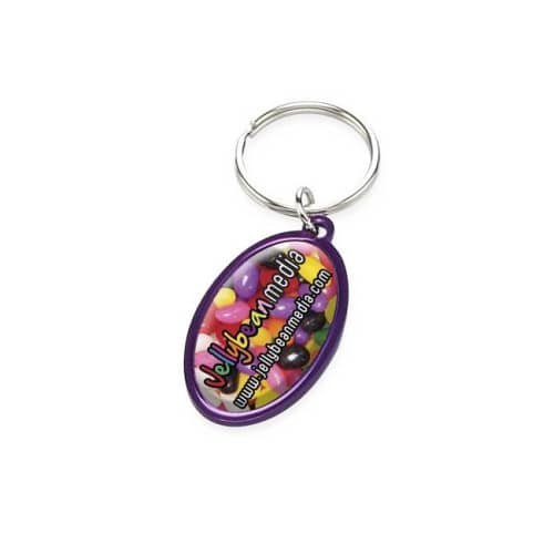 Domed Key Ring - Oval