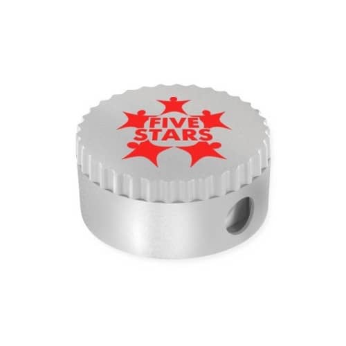 Recycled Pencil Sharpener (Silver) (Line Colour Print)