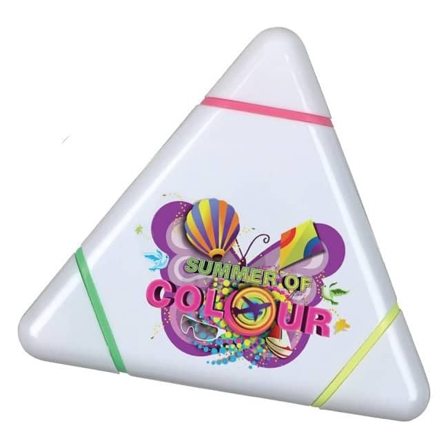 Promotional Triangular Highlighter Full Colour Print