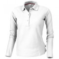 Point long sleeve ladies polo.
