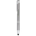 Moneta anodized aluminium click stylus ballpoint pen