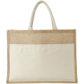 Mumbay cotton pocket jute tote bag 18L