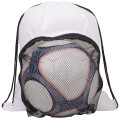 Goal drawstring backpack with football compartment