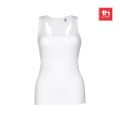 THC TIRANA WH. Women's sleeveless cotton T-shirt. White
