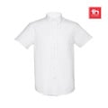 THC LONDON WH. Men's short-sleeved oxford shirt. White