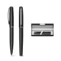 IMPERIO. Metal rollerball and ballpoint set