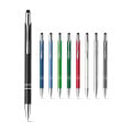 GALBA. Aluminium ball pen with touch tip and clip