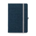 DENIM. A5 notebook in denim fabric with lined pages