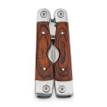 MAGNUM. Folding pliers with multi-function tools in stainless steel and wood