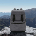 Laptop backpack with magnetic buckle straps