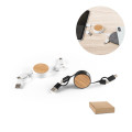 RUBINS. ABS and bamboo 5-in-1 retractable handle