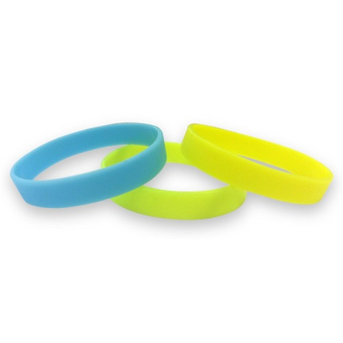 Silicone Wristbands - Glow In The Dark - Printed
