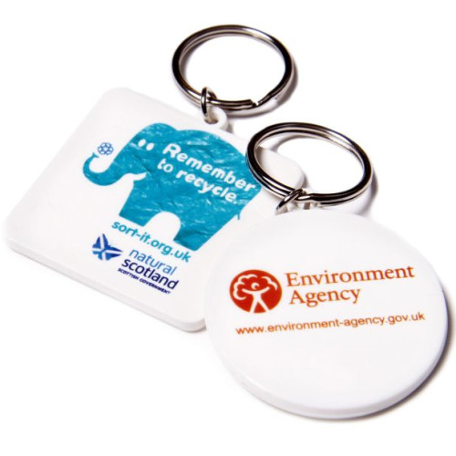Recycled 45mm Square Keyring