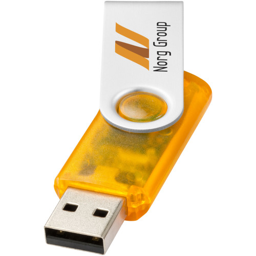 Rotate-translucent 2GB USB flash drive