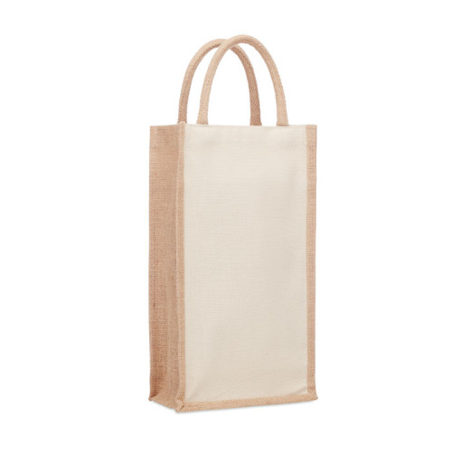 CAMPO DI VINO DUO Jute wine bag for two bottles