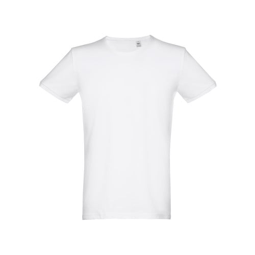 THC SAN MARINO WH. Men's short-sleeved T-shirt in combed cotton. White