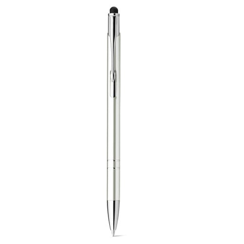 GALBA. Aluminium ball pen with touch tip and clip