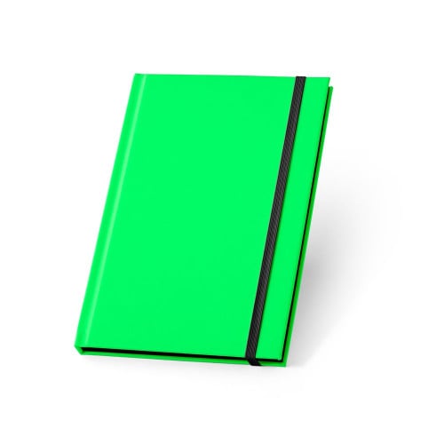 WATTERS. A5 notebook in fluorescent PU. Lined sheets