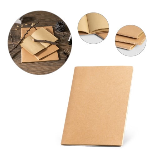 ALCOTT A4. A4 notepad with cardboard cover. Plain sheets
