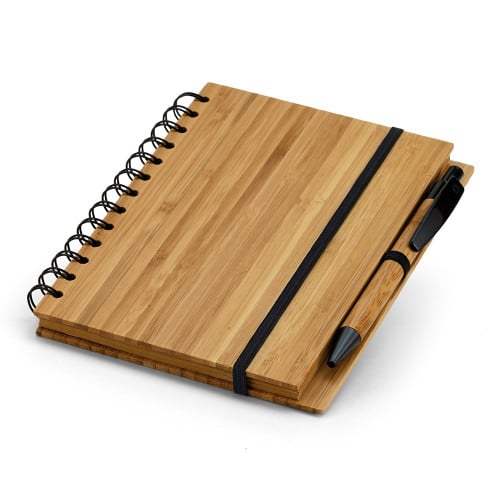 DICKENS A5. Spiral Notebook in Bamboo with Recycled Paper