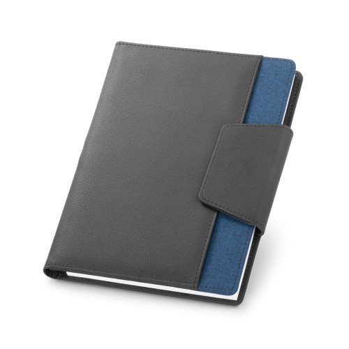 RUSSEL. PU and polyester fabric cover with A5 notebook